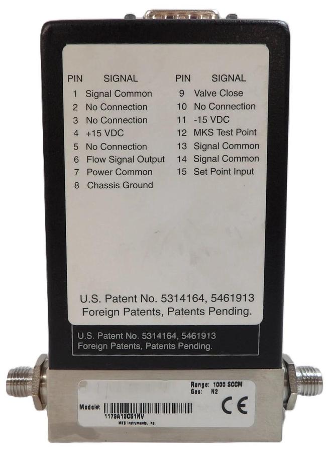 Used MKS Instruments 1179A13CS1NV MFC Mass Flow Controller Reseller Lot of 2 Working