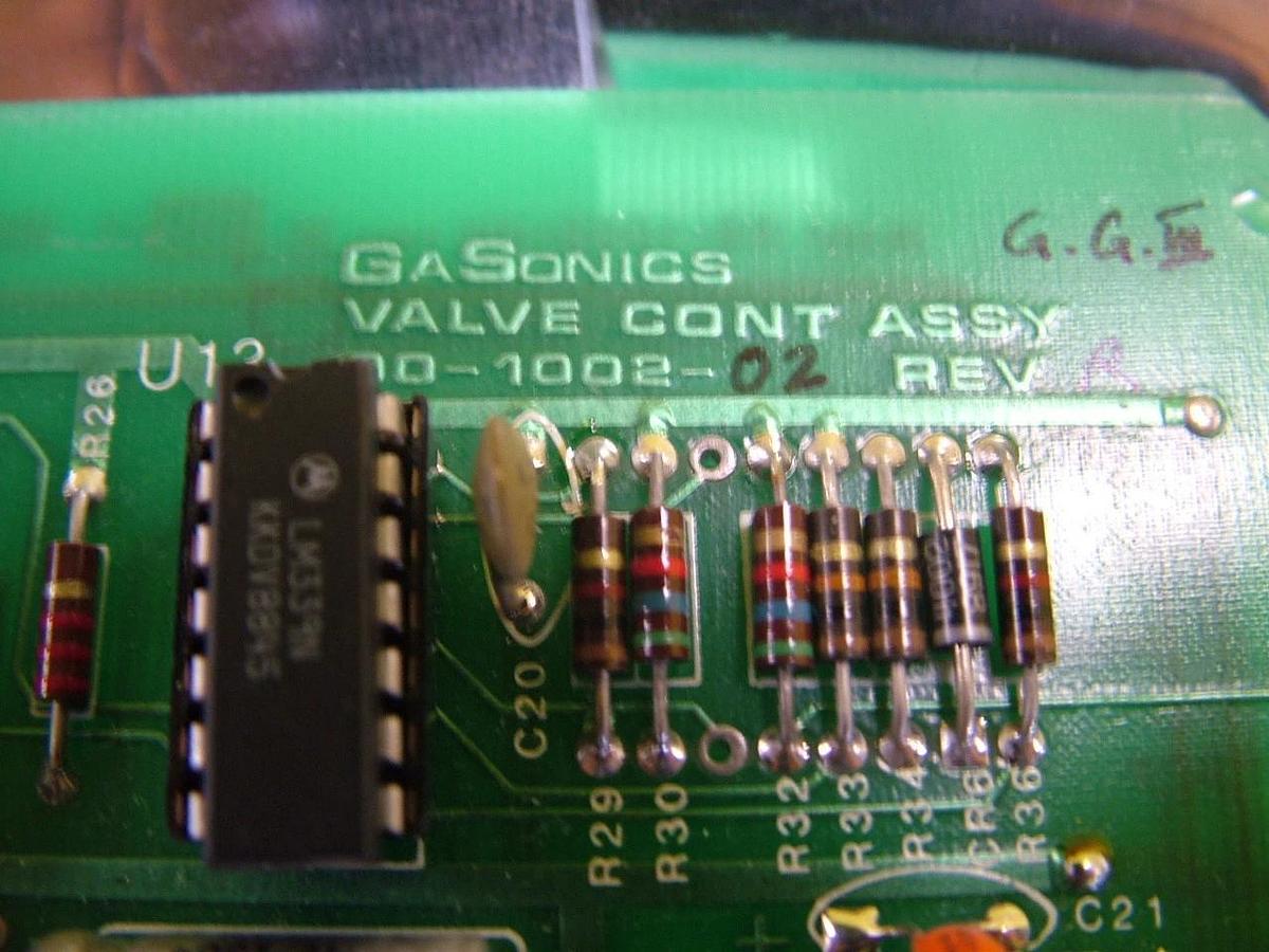 Used GaSonics 90-1002-02 Valve Control PCB Card Assembly Novellus Working Surplus