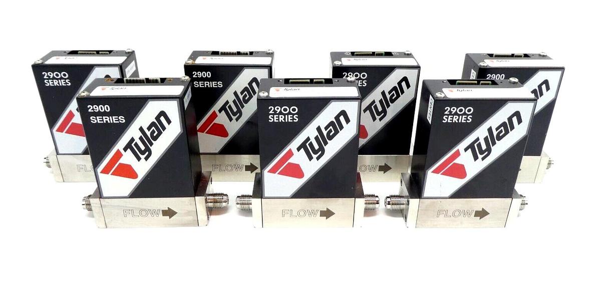 Used Tylan FC-2900M Mass Flow Controller MFC 20 SCCM He Reseller Lot of 7 Working