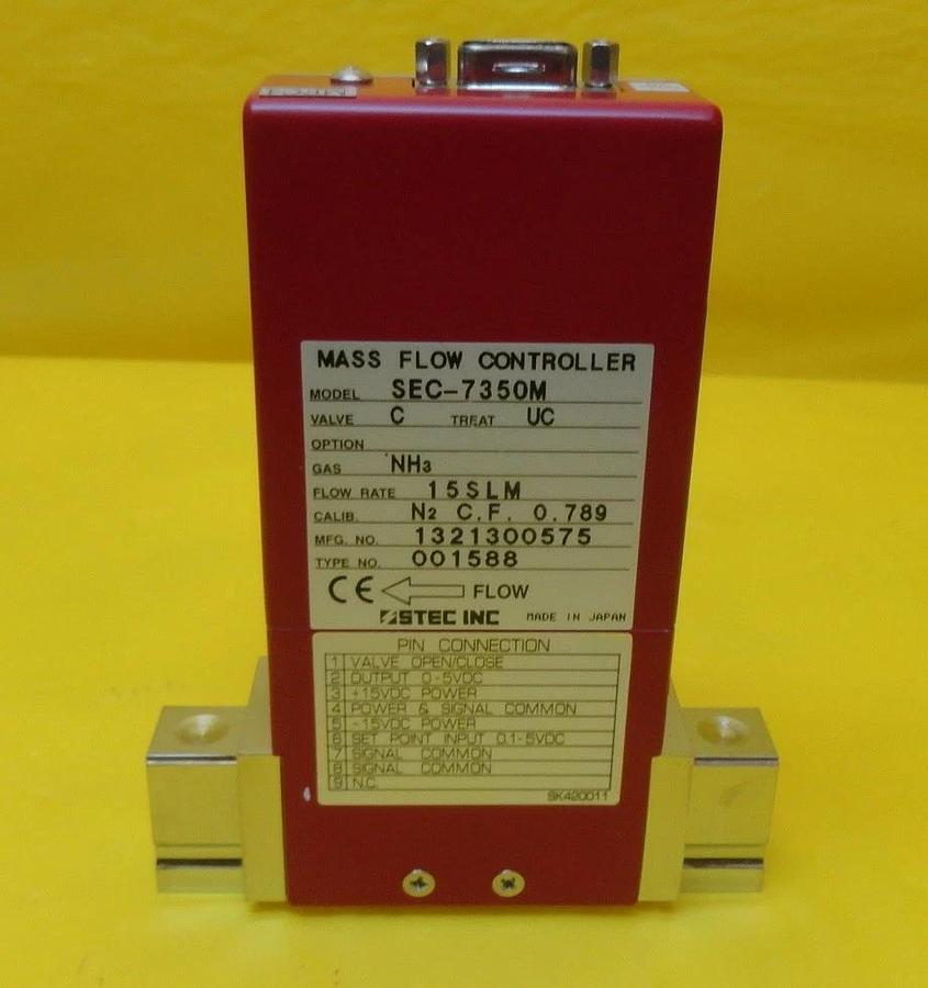 Used STEC SEC-7350M Mass Flow Controller MFC 15 SLM NH3 SEC-7350 Used Working