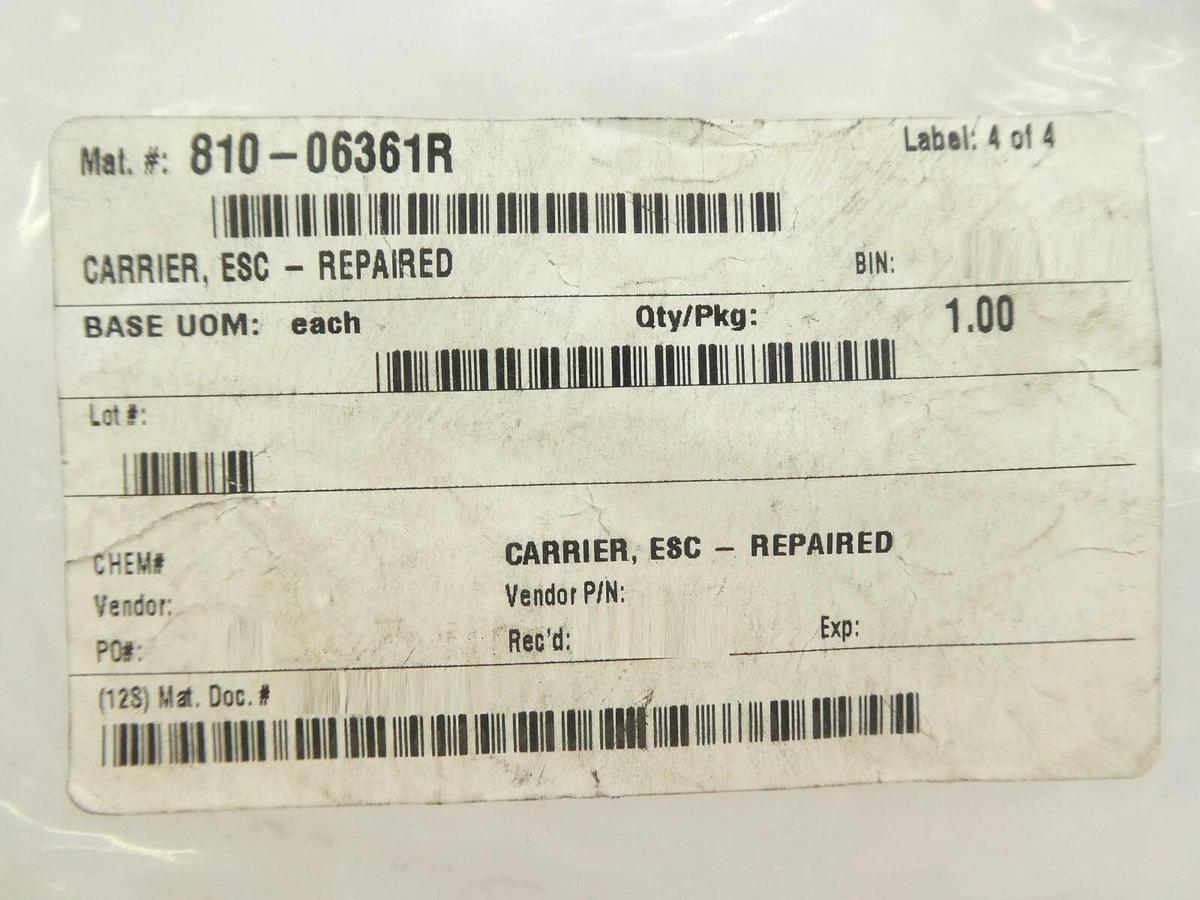 Refurbished AMAT Applied Materials ESC Carrier Micron 810-06361R OEM Refurbished