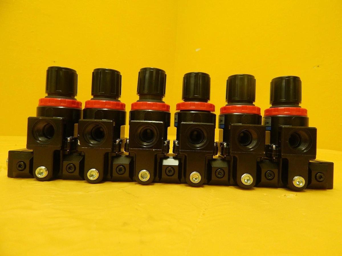 Used Koganei R300M6AS3-306W Manual Regulator 6-Port Manifold MR303-02-306W Used