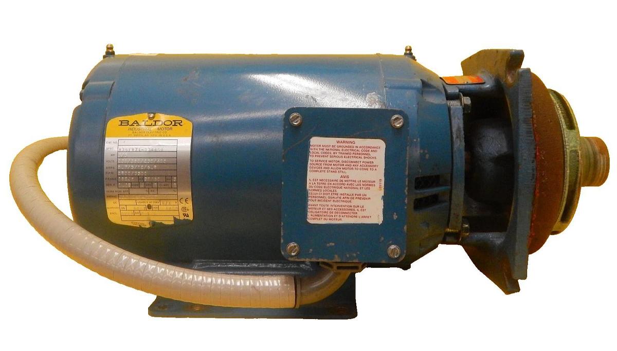 Used Baldor M36F971-0344G1 Industrial Motor Burks 350GA7-1-1-4ME5.44SP Used Working