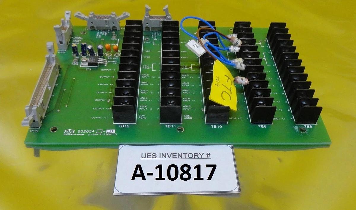 Used SVG Silicon Valley Group 80205A-01 SYS90 System I/O Board PCB Used Working