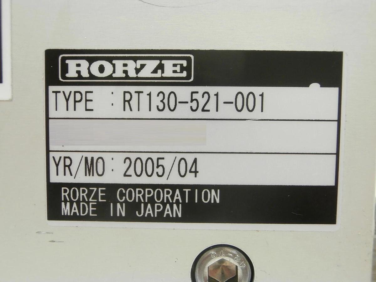 Used Rorze Automation RT130-521-001 X-Axis Robot Linear Track Working Surplus