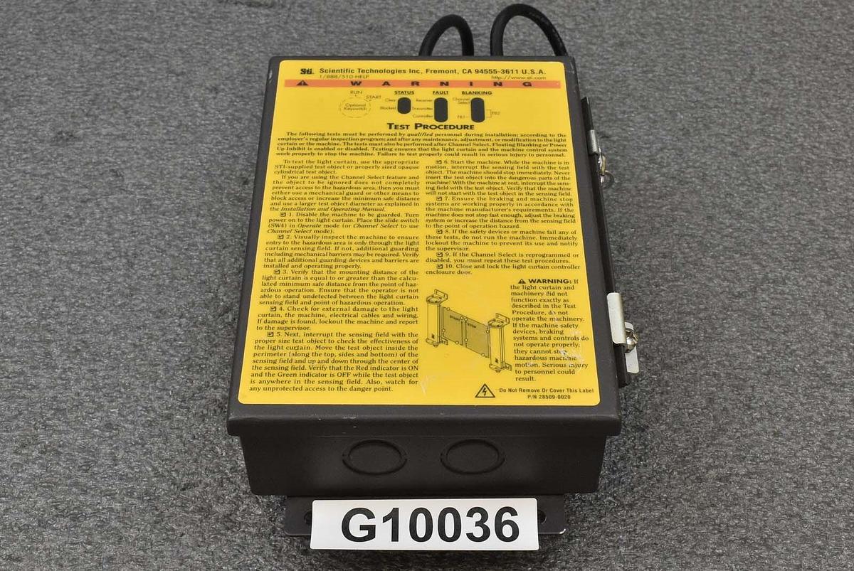 Used Sti LCC-FB-AC2-U Safety Light Curtain Controller