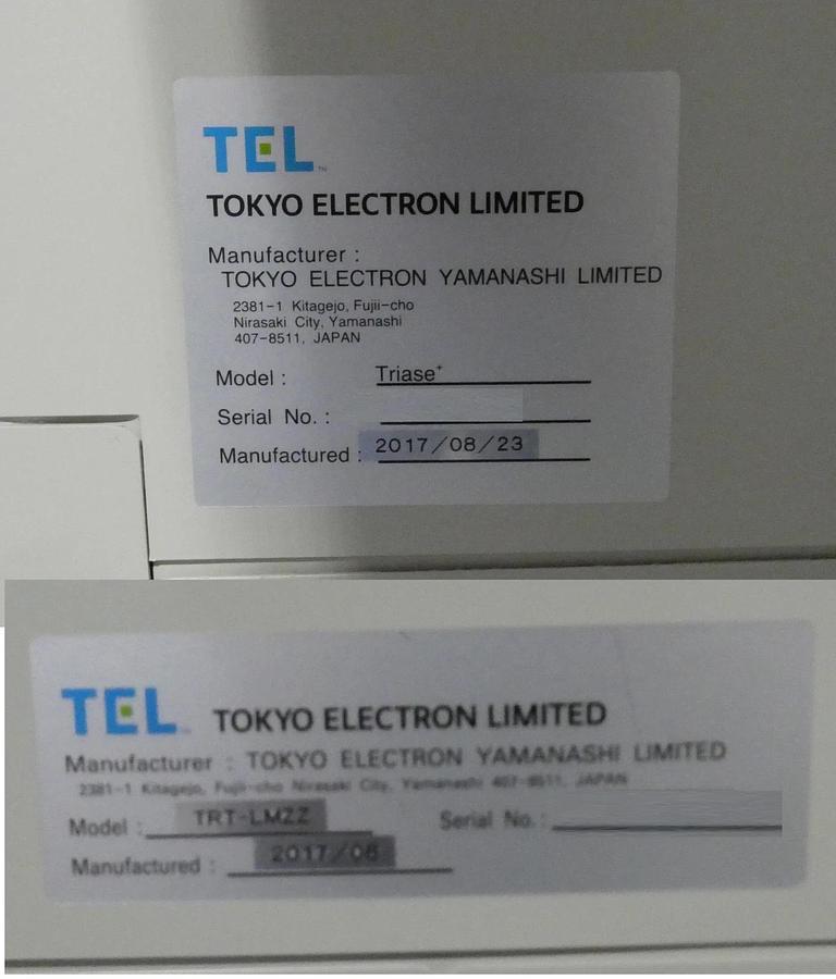 Used TEL Tokyo Electron Trias e+ EX-II 300mm CVD ASFD TiN Process System Working