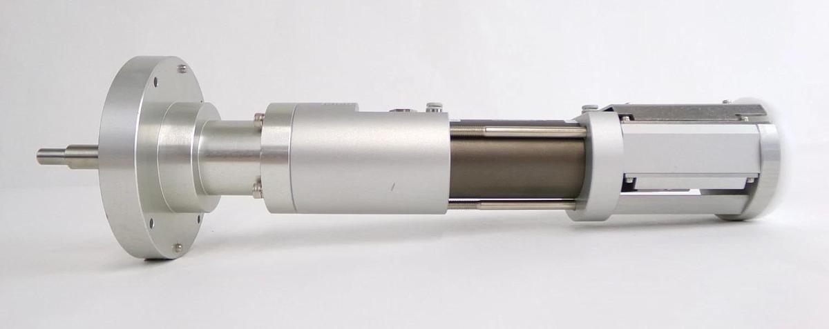 Used SMC Pneumatics MTS32-16-DCH7974H Lift Cylinder TEL CX80-050011-12 Working