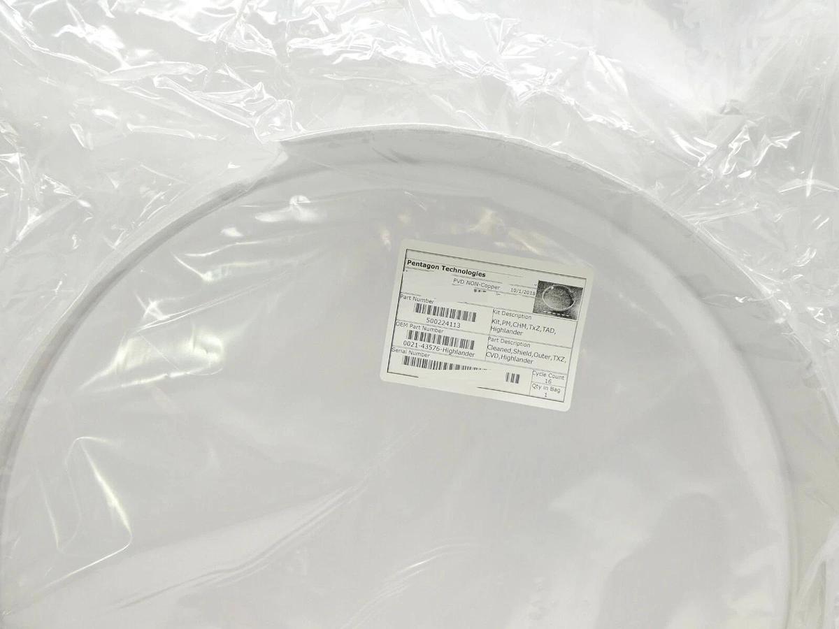Used AMAT Applied Materials 0021-43576 Cleaned Outer Shield Highlander CVD Working