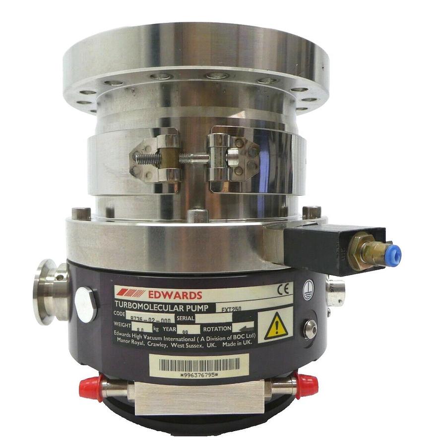 Used EXT250 Edwards B736-02-000 Turbomolecular Pump Turbo B58052061 Working Surplus