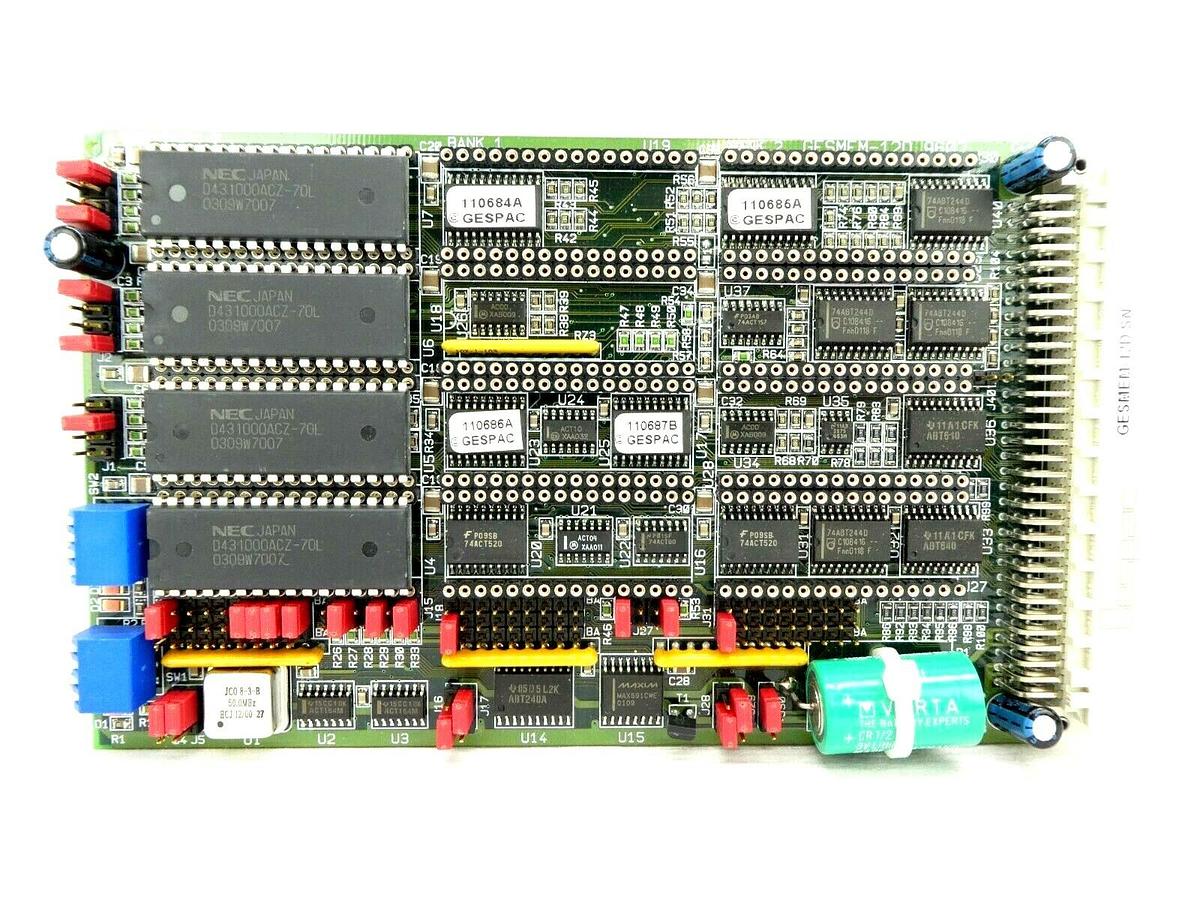 Used Gespac GESMEM-12D 9602 PCB Card GESMEM-12D ASM 03-325996A01 Untested As-Is