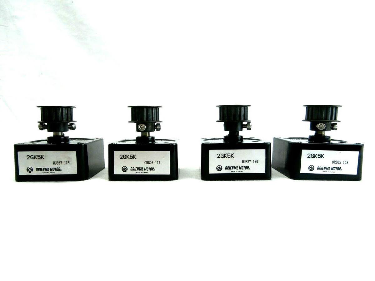 Used Oriental Motor 2GK5K Gear Head Reducer Reseller Lot of 4 Used Working