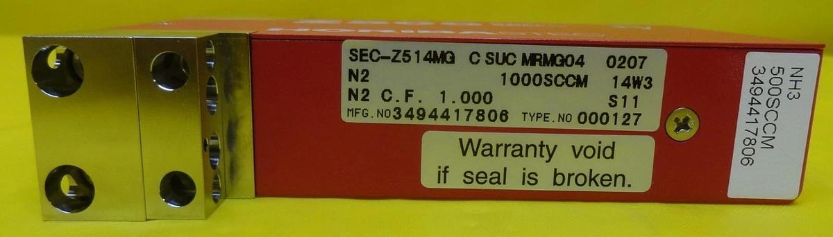 Refurbished Horiba STEC SEC-Z514MG Digital Mass Flow Controller MFC 1000 SCCM N2 Refurbished