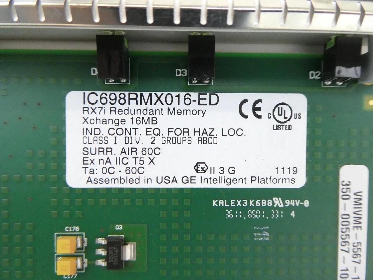 Used GE Fanuc IC698RMX016-D Redundant Memory Module PACSystems RX7i PCB Card Working