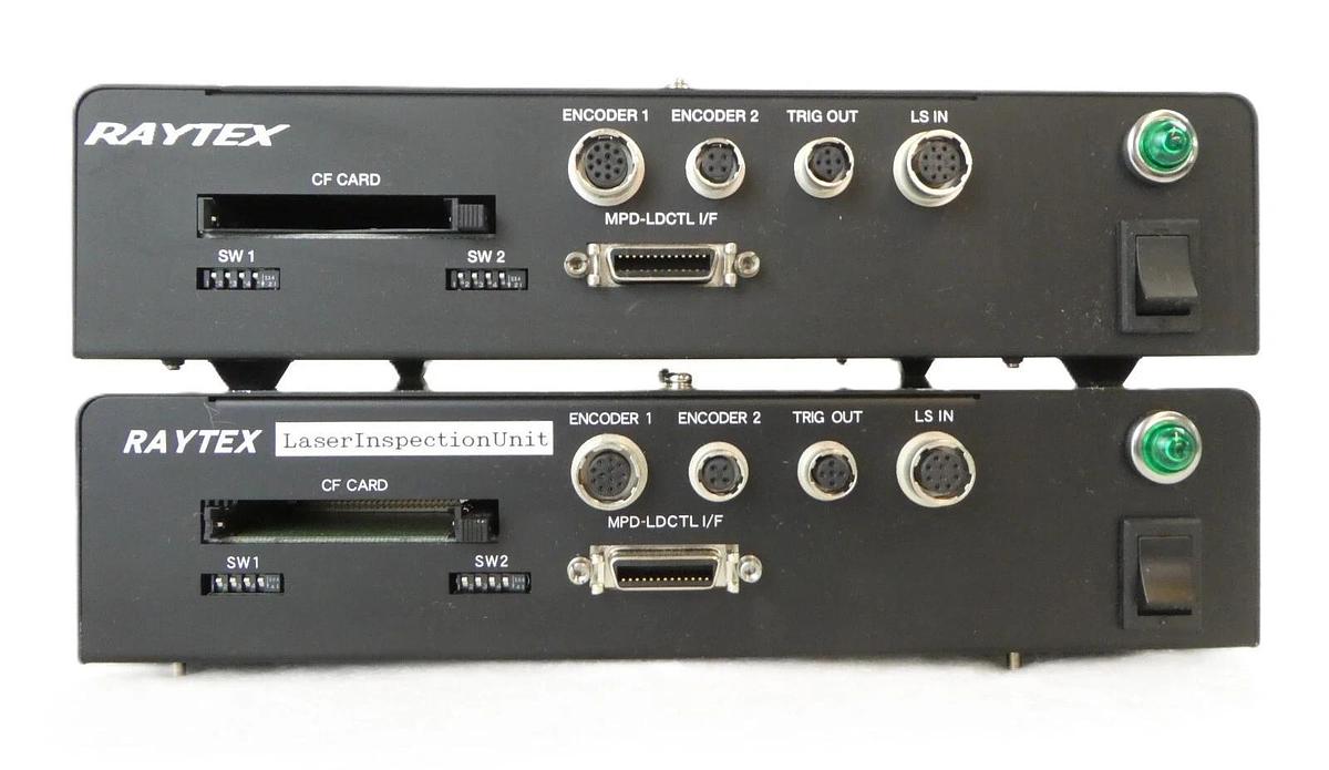 Used Raytex PD-2000 Laser Inspection Encoder Unit Lot of 2 PD-2001-A RXP-1200 Working