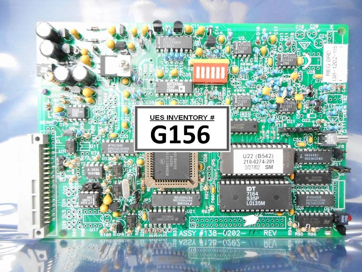 Used Dynatronix 138-1202-115 Process Board PCB REG BRD Untested AS-IS
