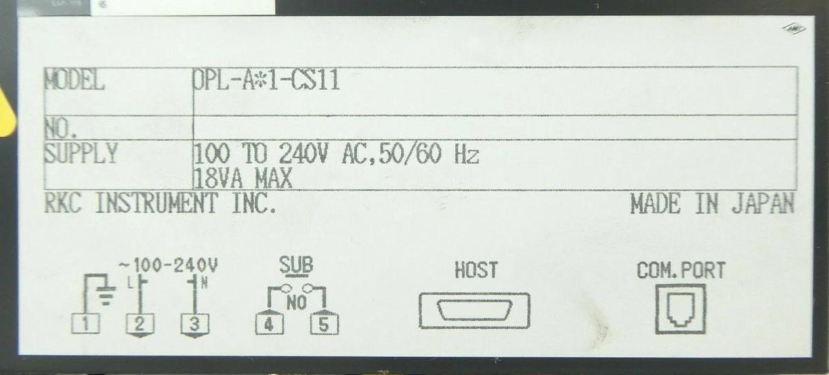 Used RKC Instrument OPL-A*N-CS11 FAREX SR Mini System Lot of 3 TEL Trias Working
