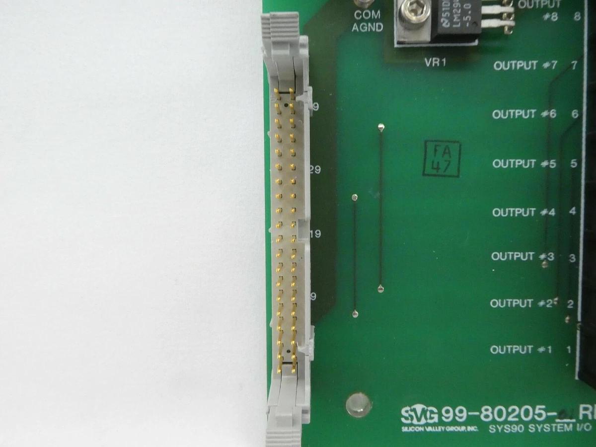 Used SVG Silicon Valley Group 99-80205-01 SYS90 System I/O PCB Rev. F 90S Working