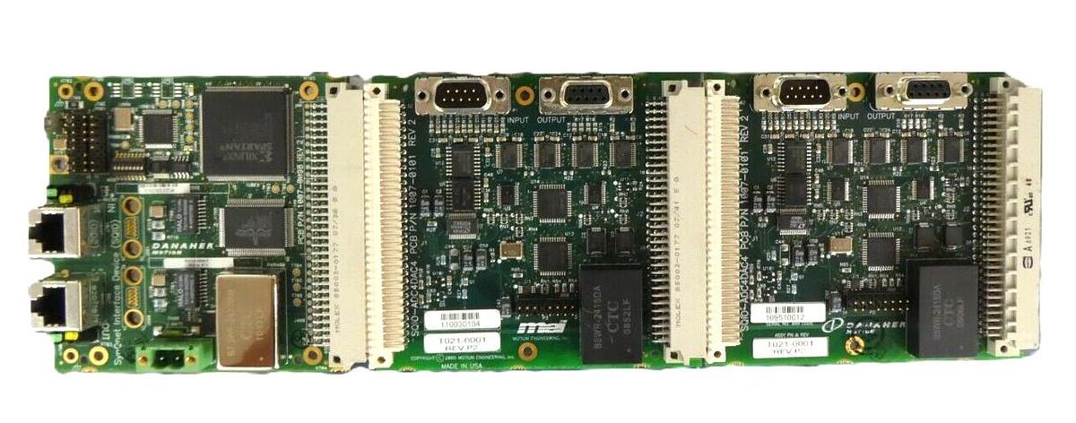 Used Danaher Motion SynQnet Interface Device PCB T019-0001 SQIO-ADC4DAC4 Working