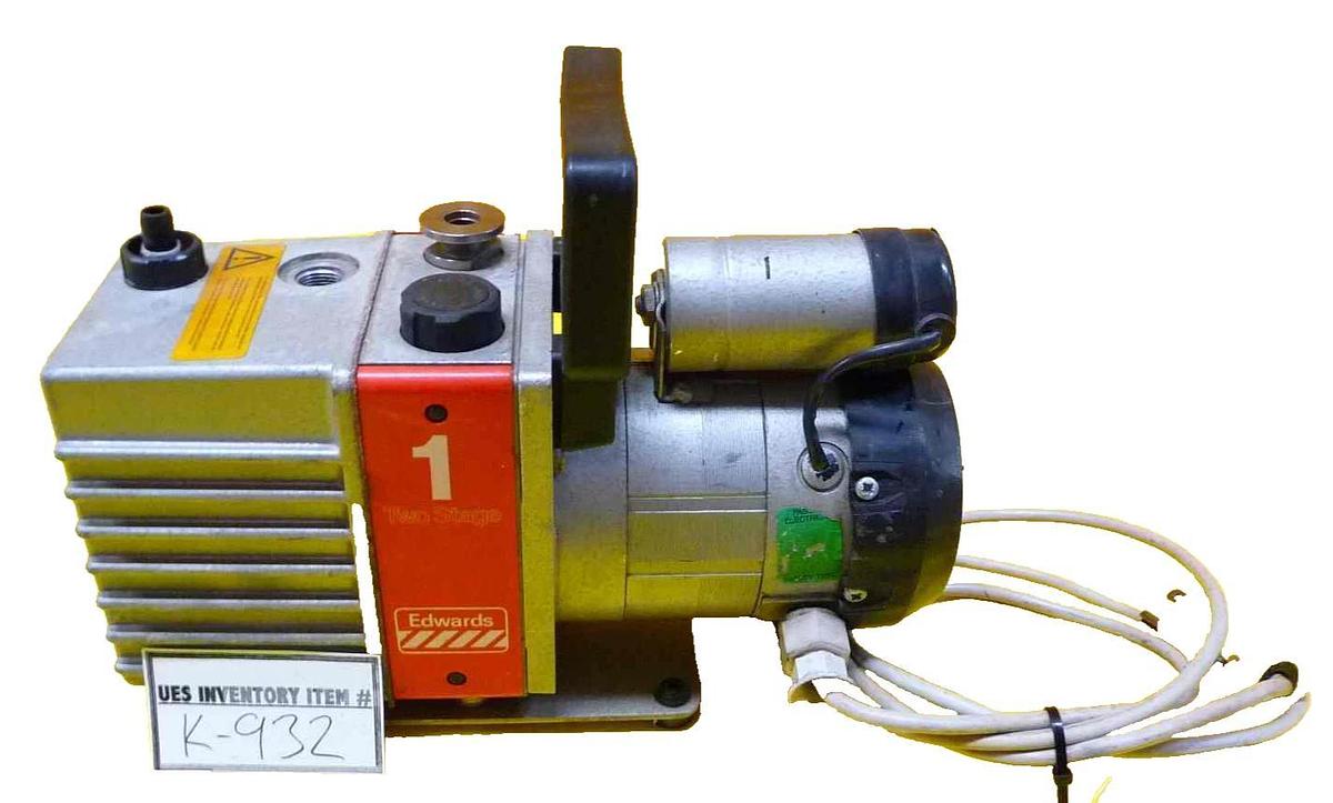 Used Edwards E2M1 Vacuum Rotary Vane Pump ASEA M056LX2 Untested As-Is