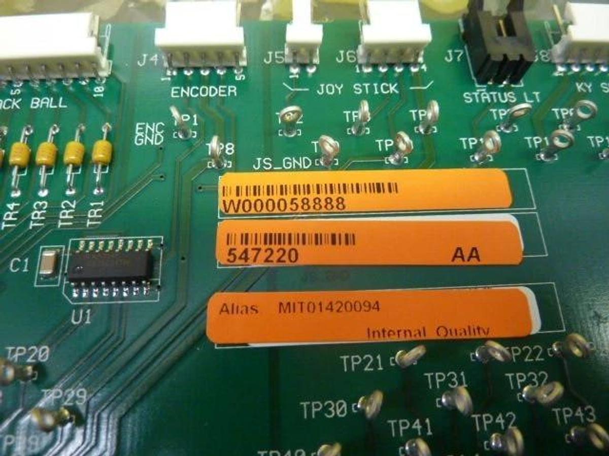 Used KLA-Tencor 547220 Keyboard Breakout AIT2 Board PCB Rev. AA Used Working