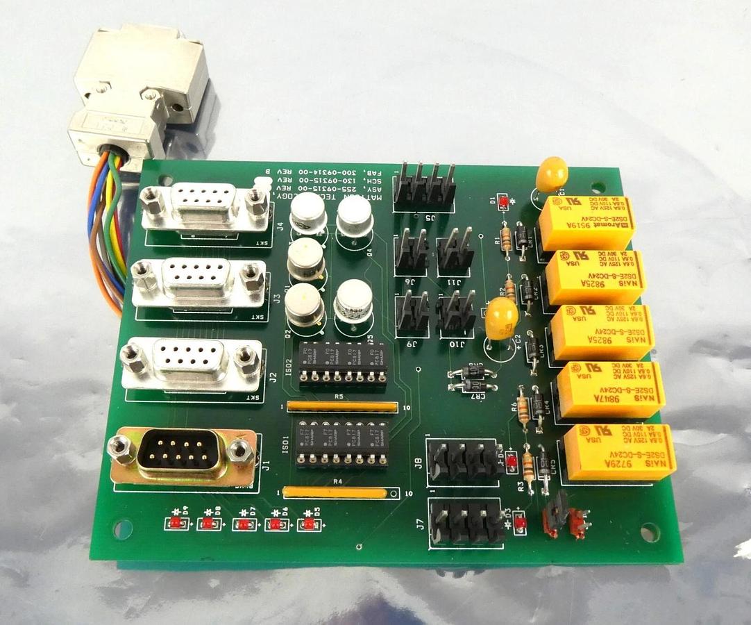 Used Mattson Techonology 255-09315-00 PCB Board Assembly 300-09314-00 Working Surplus