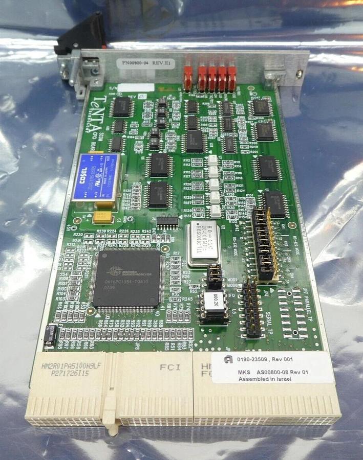 Used MKS Instruments TeNTA AS00800-08 Quad Serial PCB Card AMAT 0190-23509 Working