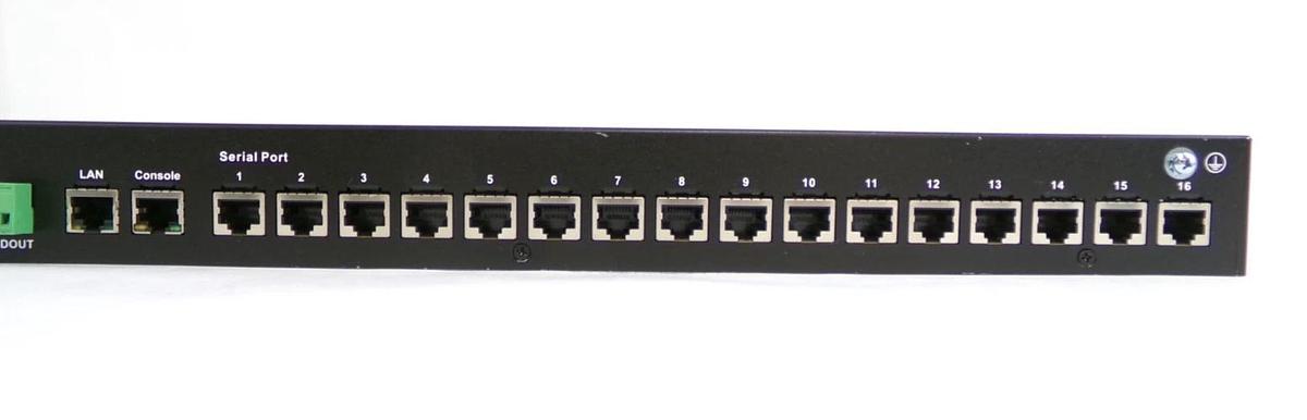 Used Moxa NPort 6650-16 Port Terminal Server AMAT 0190-38063 Working Surplus