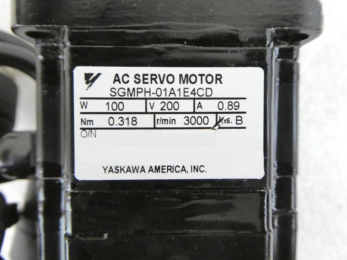 Used Yaskawa SGMPH-01A1E4CD Servo Stepping Motor Reseller Lot of 3 Working Surplus