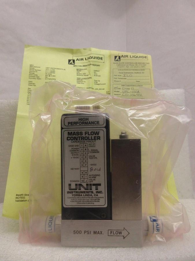 Refurbished UNIT Instruments UFC-1100A Mass Flow Controller MFC 20 SLM H2 Refurbished