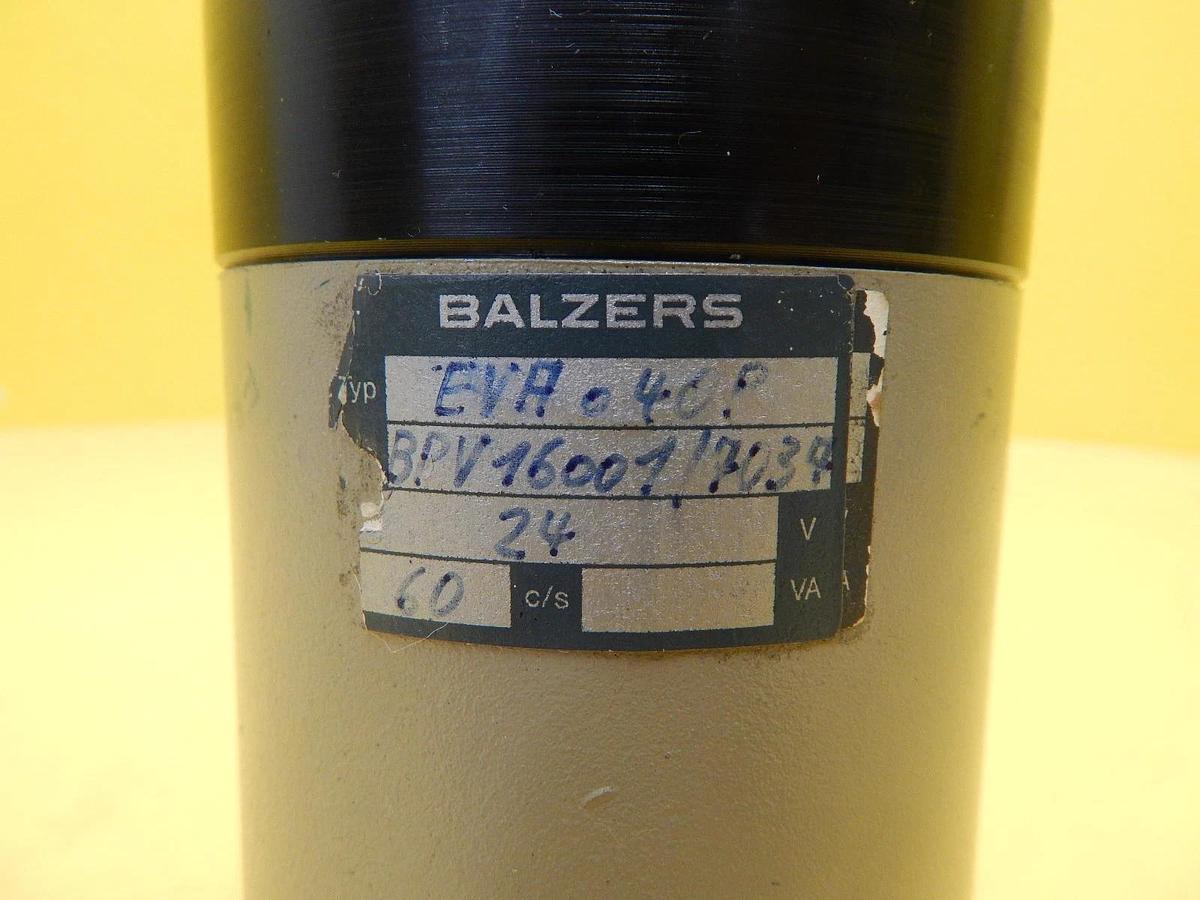 Used Balzers EVA 040 P Vacuum Right Angle Valve BP V16 001 BPV16001 Used Working