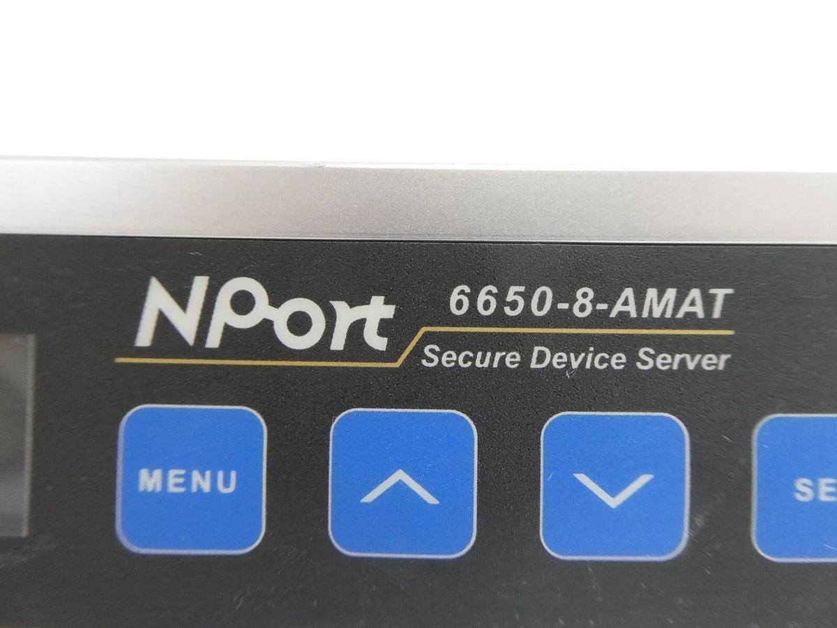 Used Moxa NPort 6650-8 16-Port Terminal Server AMAT 0190-38062 Working Surplus