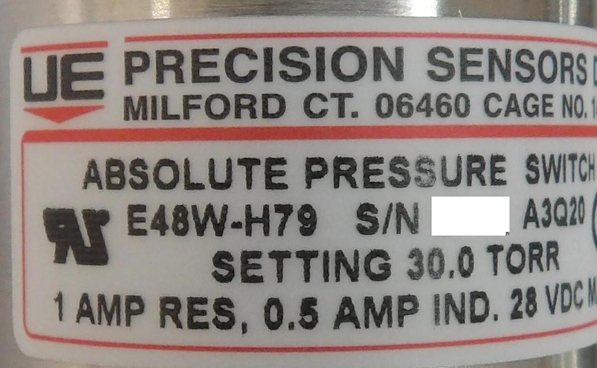UE Precision E36W-H409 E48W-H89 E48W-H79 E36W-L86 Pressure Switch Lot of 5 New