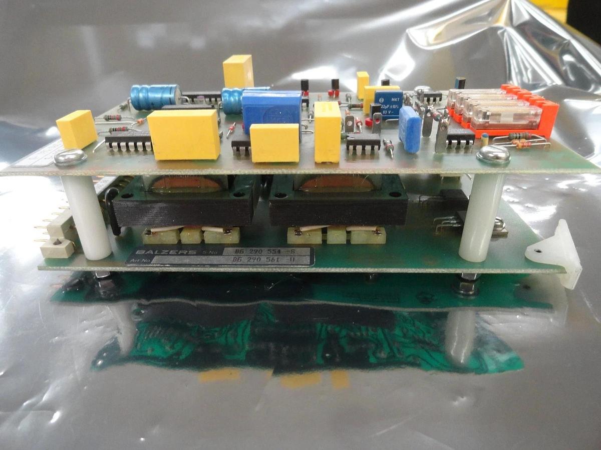 Used Balzers BG 290 561 U Transformer PCB Card BG 290 565 U Used Working