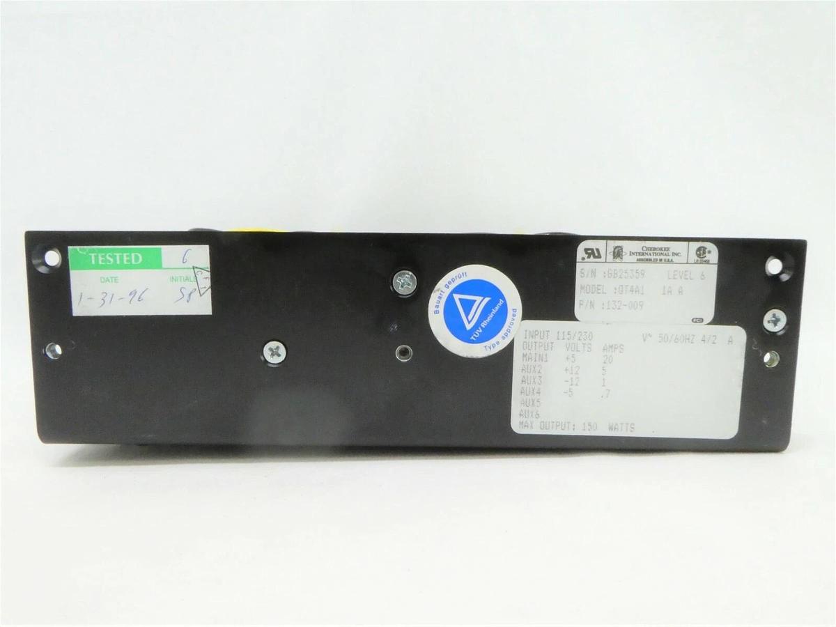 Used Cherokee International 132-009 Power Supply QT4A1 SVG 90S DUV Working Spare