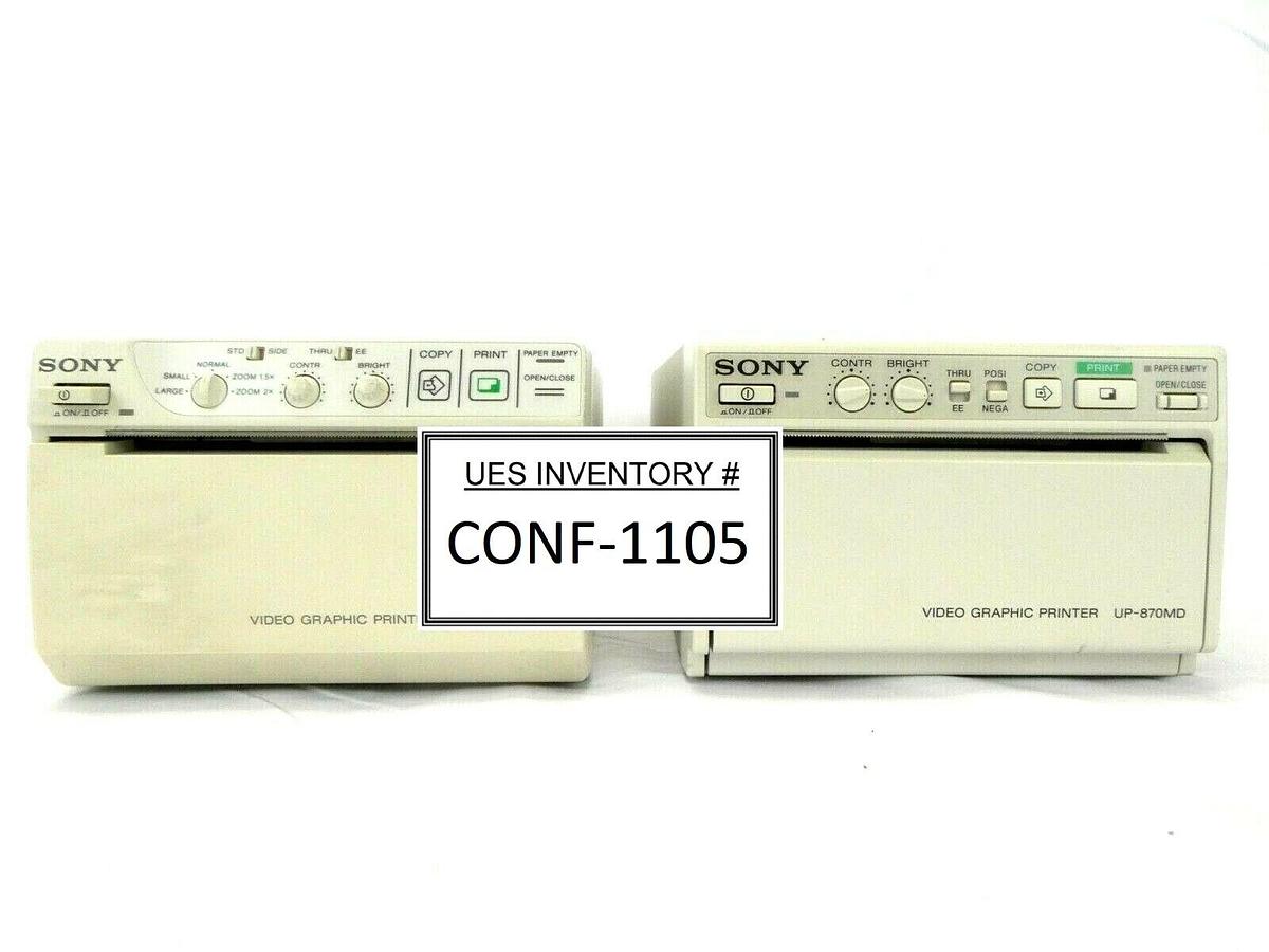 Used Sony Video Copy Processor Video Printer UP-870MD UP-890MD Lot of 2 Damaged As-Is