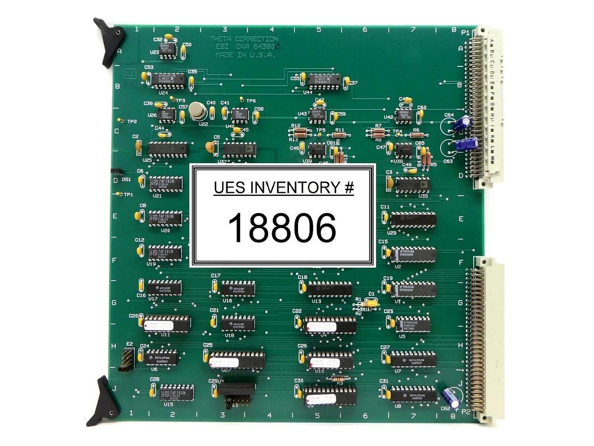 Used ESI Electro Scientific Industries CKA 64390 Theta Correction PCB Card Working
