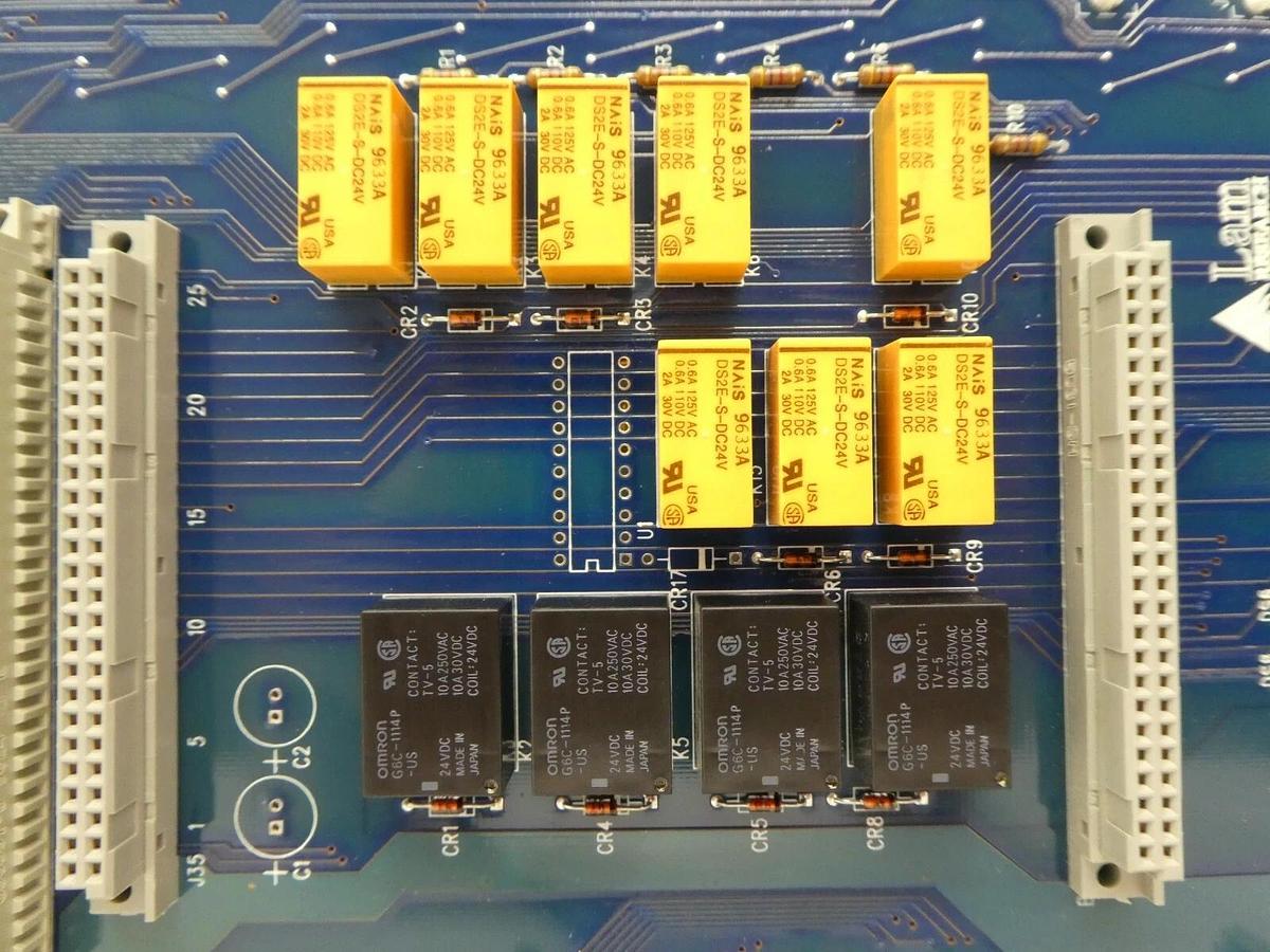 Used Lam Research 810-707054-002 Gas Box I/O Interlock Board PCB FPD Continuum Spare