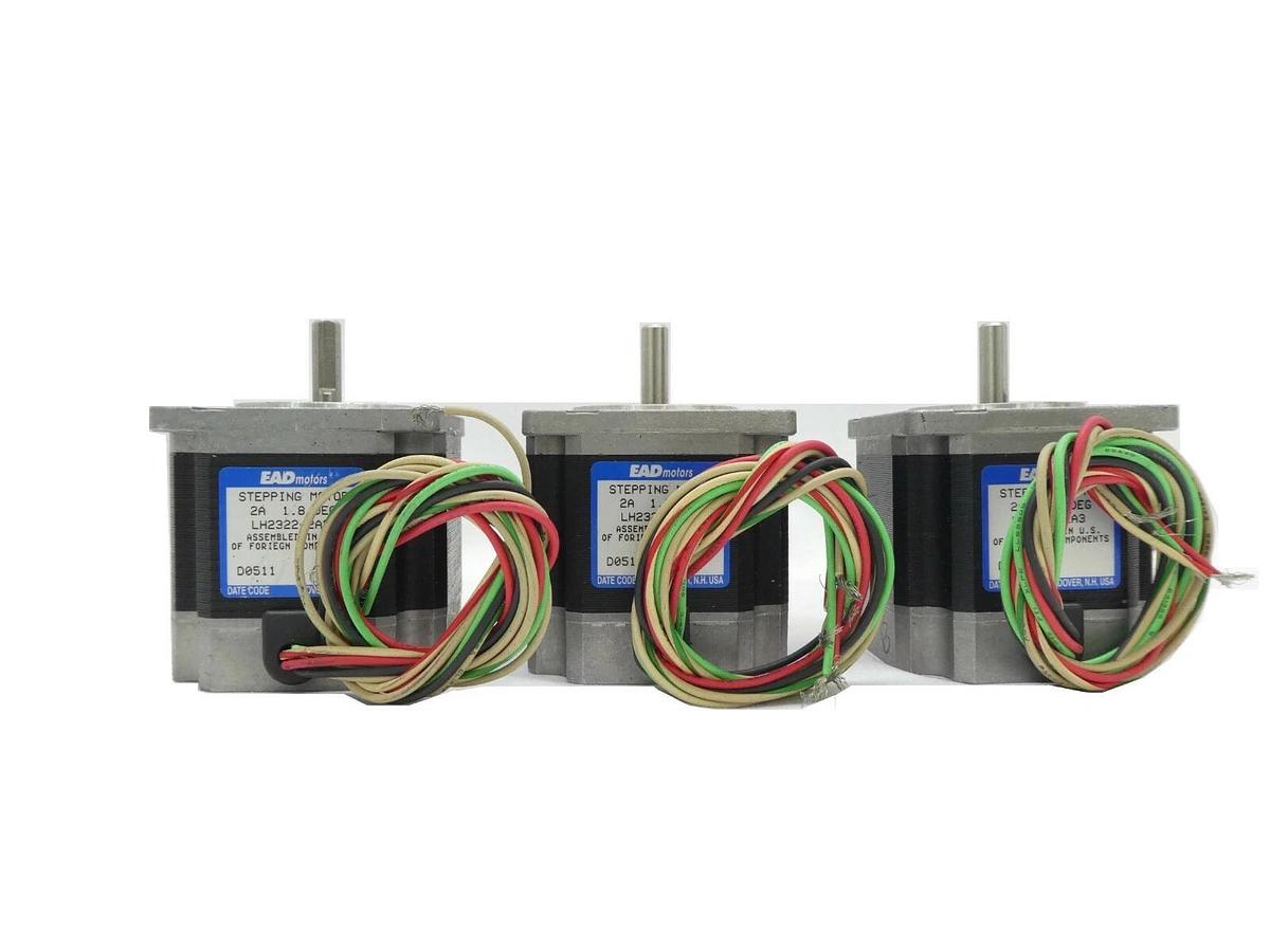 Used EAD Motors LH2322-2A3 Stepping Motor Reseller Lot of 3 Working Surplus