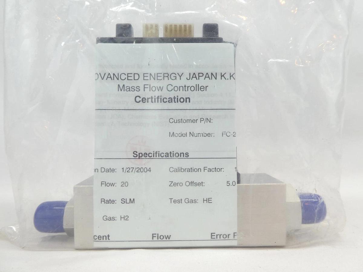 Aera FC-261J Mass Flow Controller MFC 20 SLM H2 New Surplus