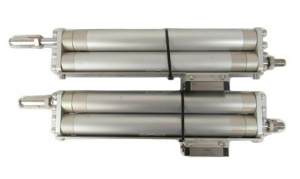 Used CKD SCM-00-25B175-P7 Load Port Pneumatic Rail TEL 3D80-001147-V6 Lot of 2 Spare
