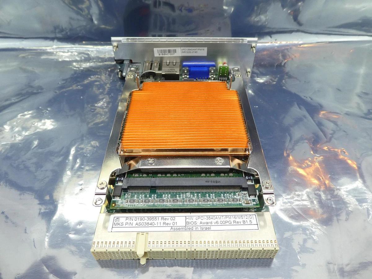 Used MKS Instruments AS03840-11 PCB Card CPCI-3840 AMAT 0190-39551 Working Surplus