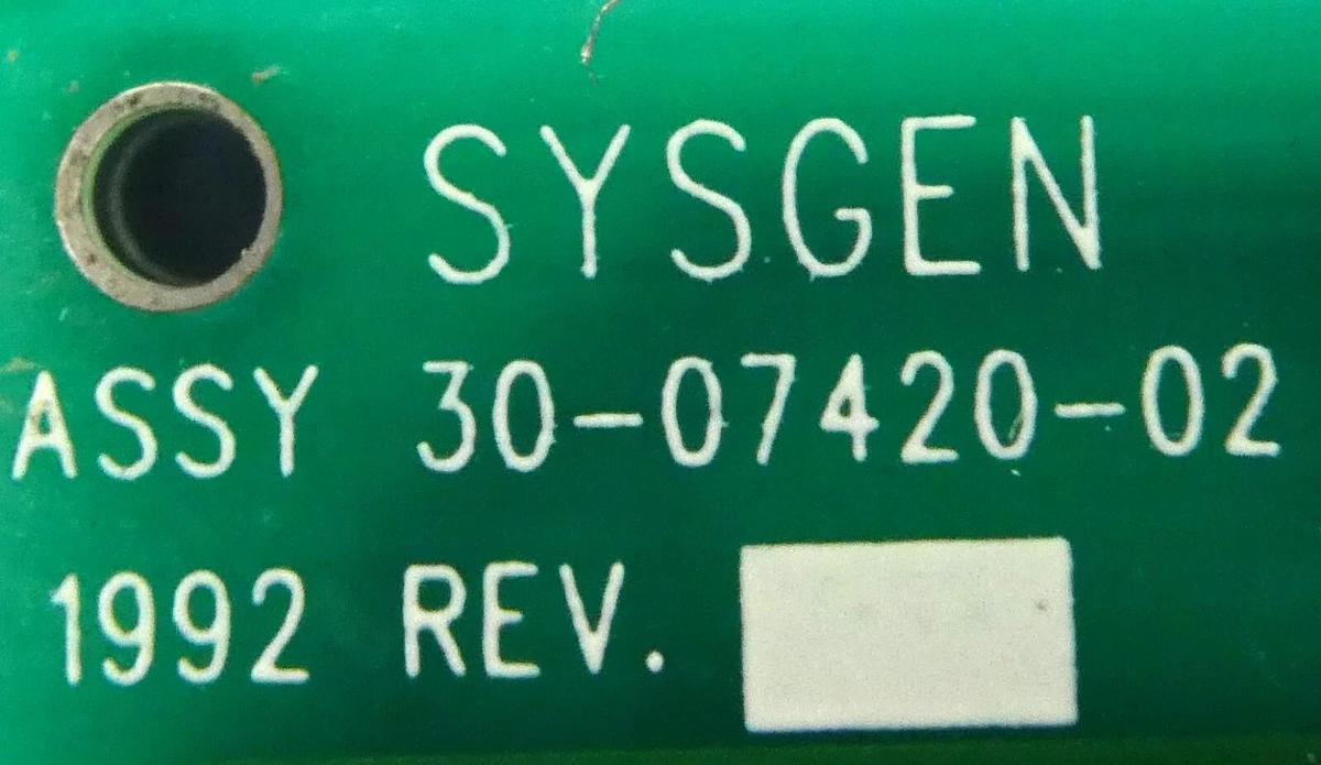 Used SYSGEN 30-07420-02 ISA BUS Adapter PCB Card Novellus Systems Working Surplus