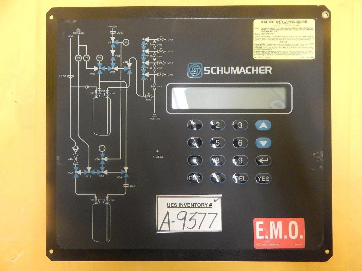 Used Schumacher 1730-3013 Operator Interface Control Panel Assembly Rev. F Used