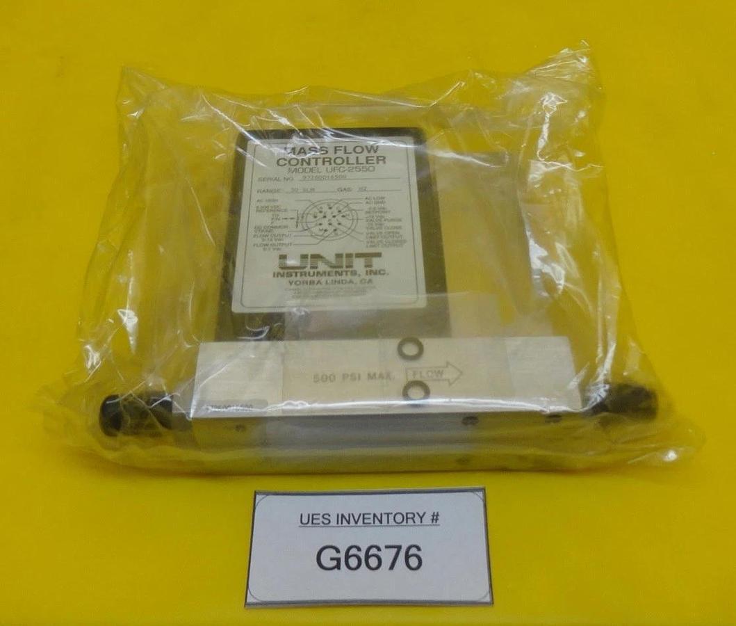 Unit Instruments UFC-2550 Mass Flow Controller MFC 2500 30 SLM H2 New