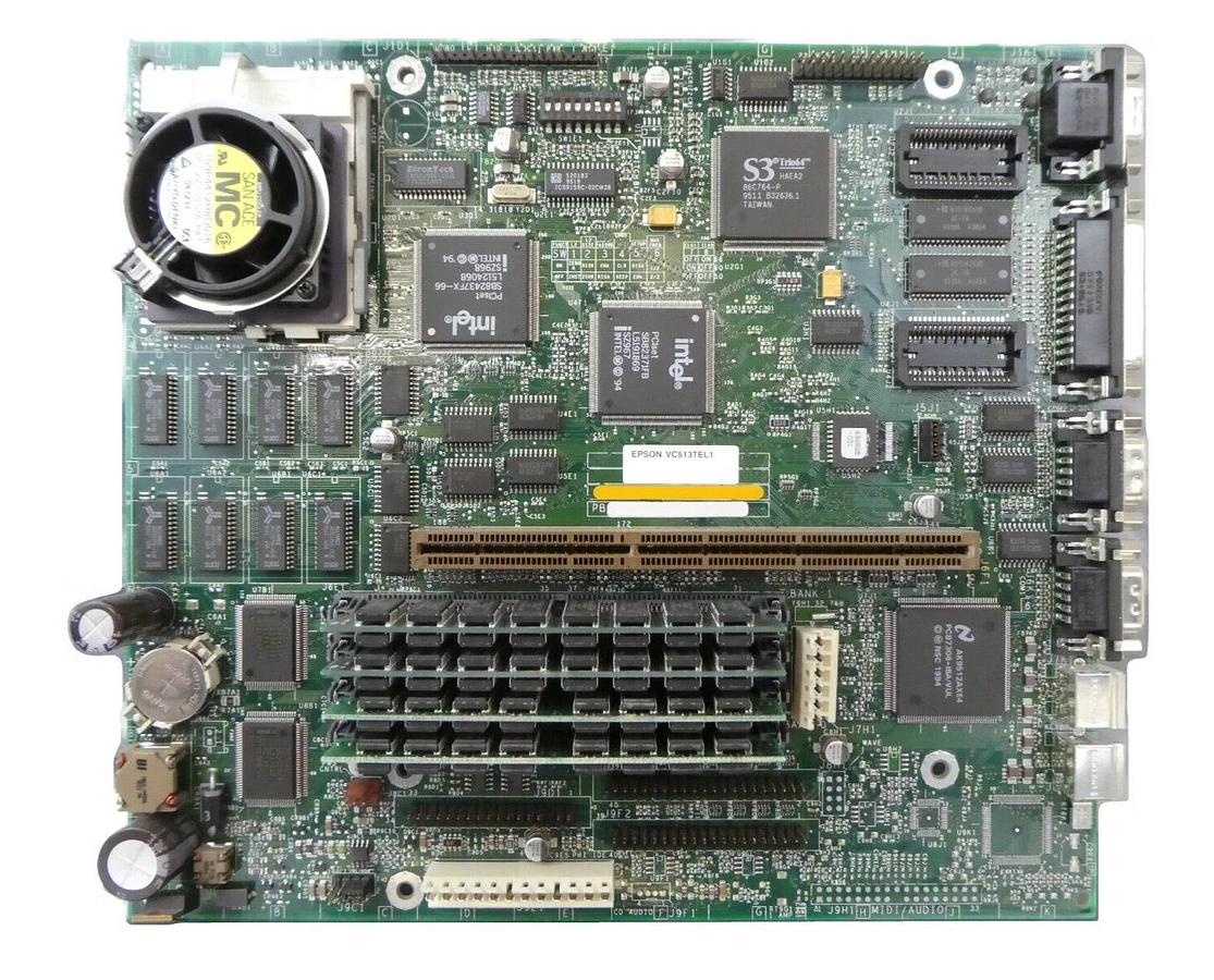 Used Epson VC513TEL1 Industrial Computer PC Motherboard 641195-305 TEL ACT8 Working