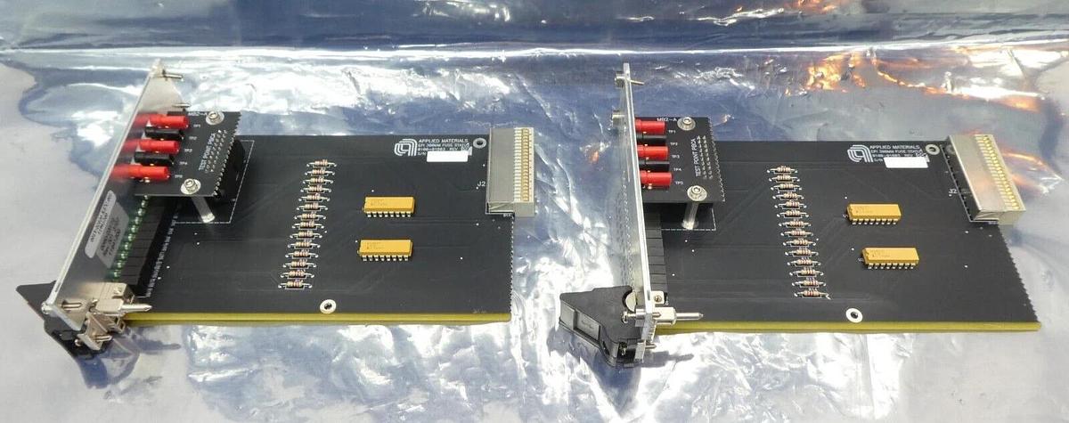 Used AMAT Applied Materials 0100-01803 Fuse Status PCB Card 0090-03172 Lot of 2 Spare