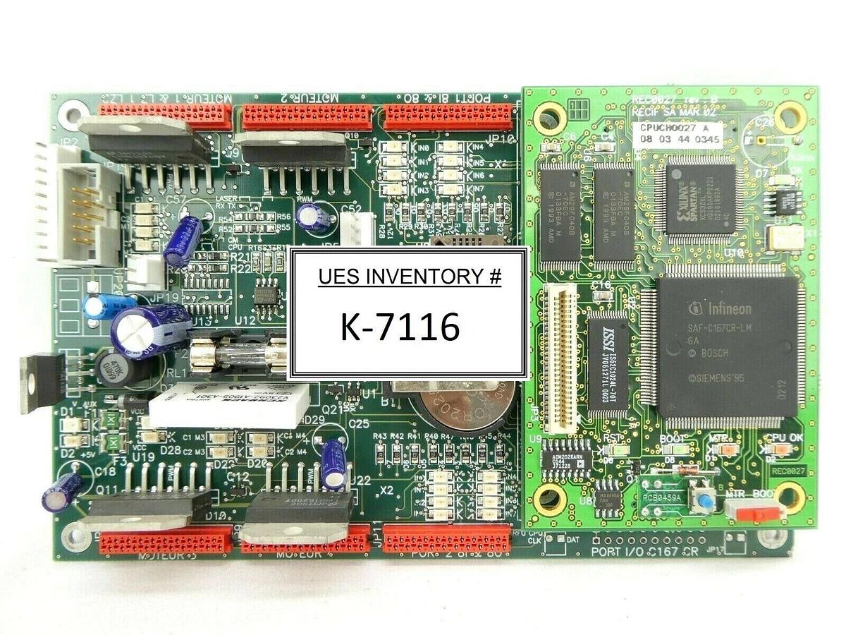 Used RECIF Technologies MOBJH0131D Motherboard PCB with CPU CPUCH0027 A Working Spare