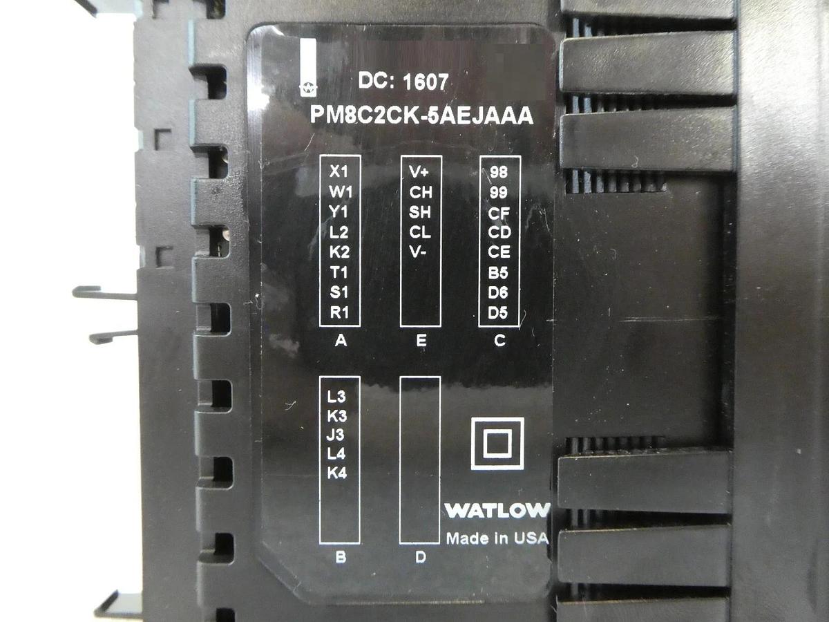 Used Watlow PM8C2CK-5AEJAAA PID Controller EZ-ZONE Reseller Lot of 2 Working Surplus