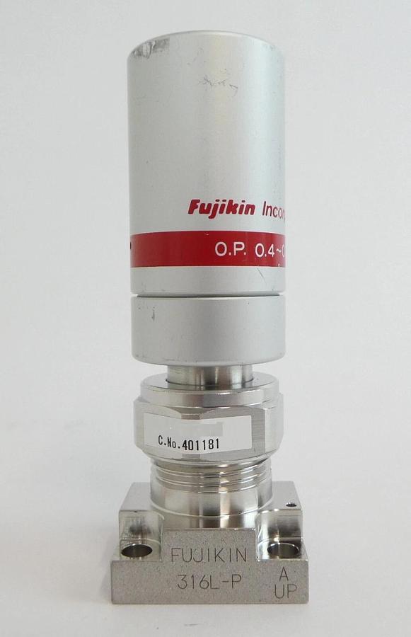 Used Fujikin 401181 Pneumatic Diaphragm Valve Reseller Lot of 10 Working Surplus